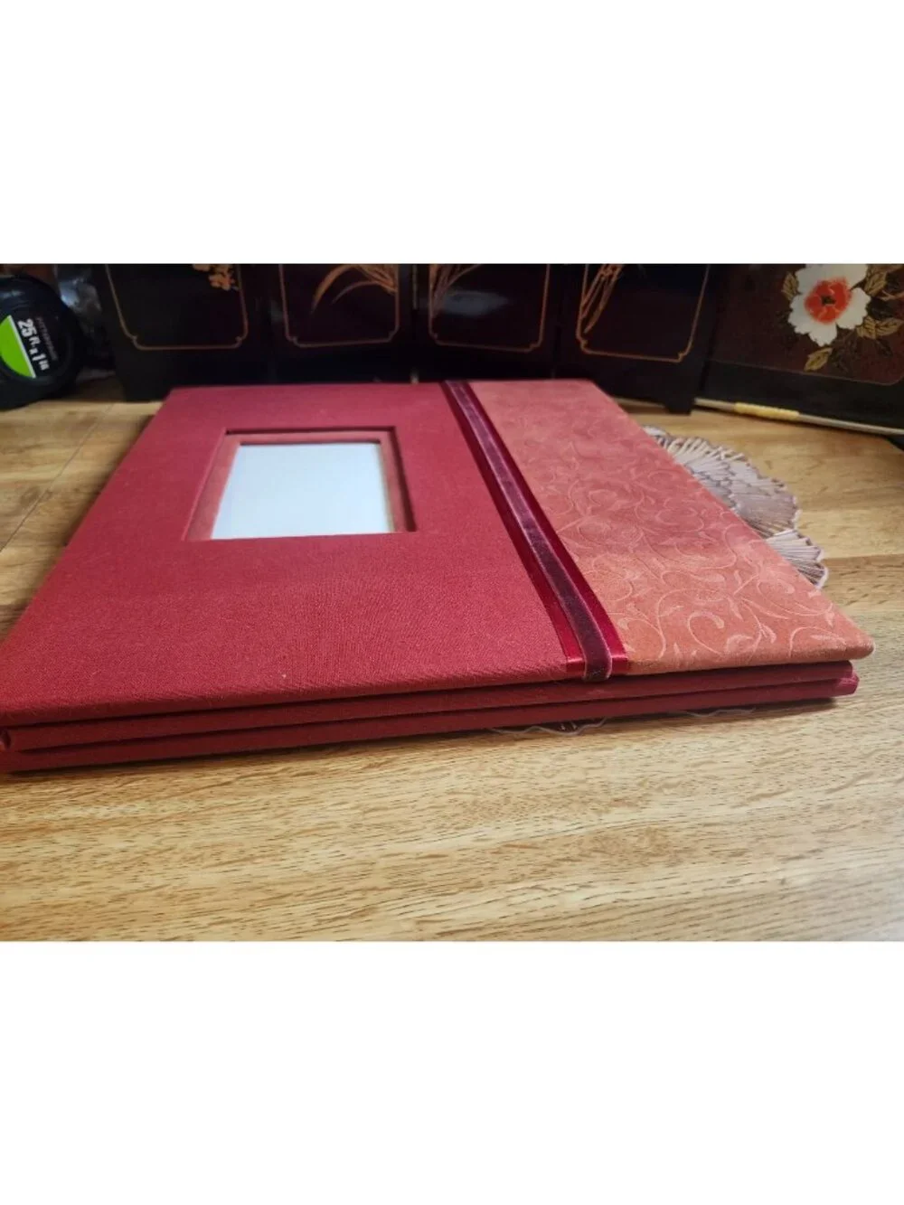New Seasons Scrapbook Christmas Theme Red Textured Cover 12x12